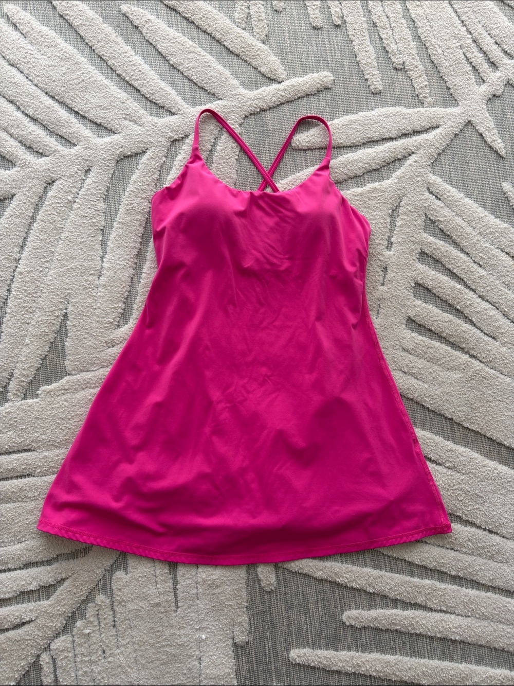 Women’s Magenta Halara dress with Crisscross Straps